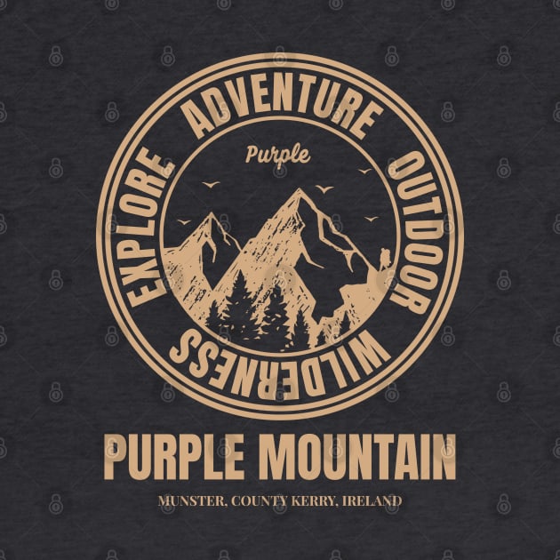 Mountain Hike In Purple Ireland, Hiker’s HikingTrails by Eire